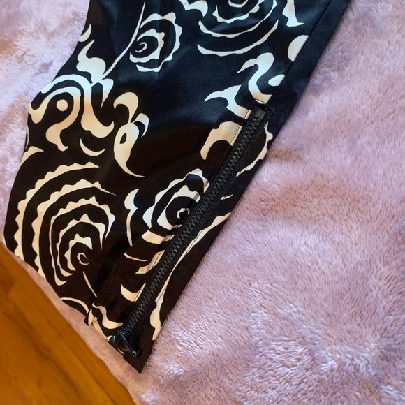 Strapless black and white jumpsuit - Picture 3 of 4